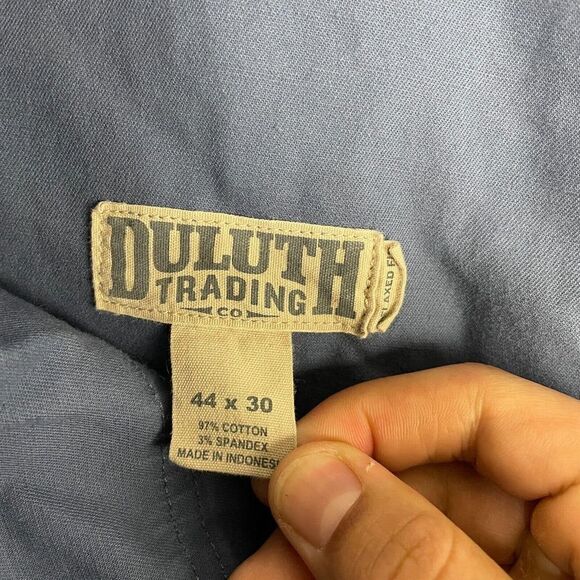 Duluth Trading Co Pants Men’s 44x30 Blue Ballroom Relaxed Fit - Picture 6 of 9